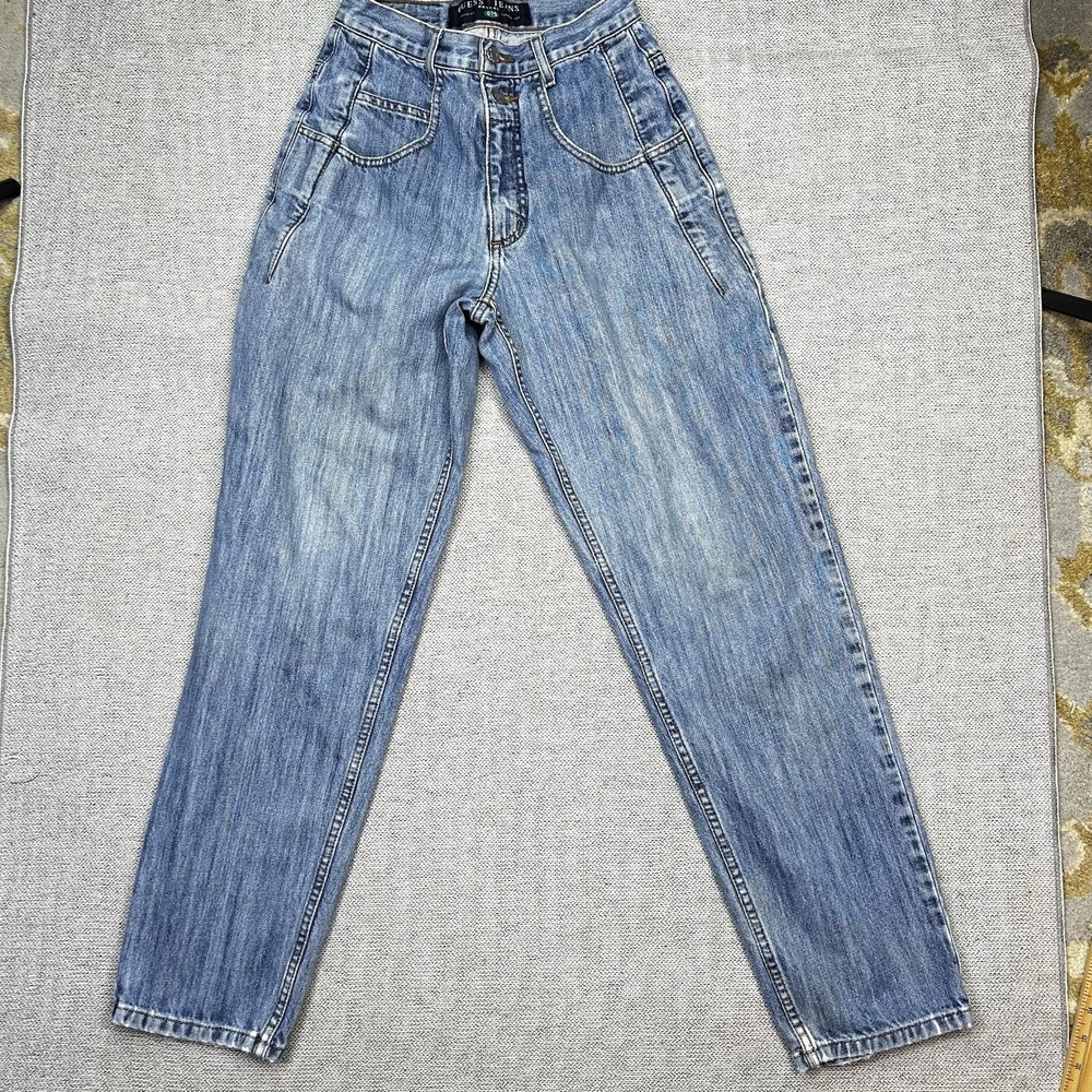 Vintage 90s Guess Womens Jeans 28x32 Pascal Loose Tapered High Rise Denim